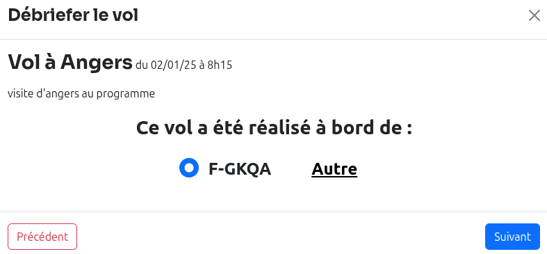 Débriefing étape 2