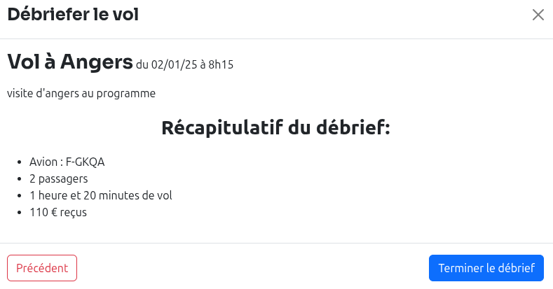 Débriefing étape 3 - Récapitulatif